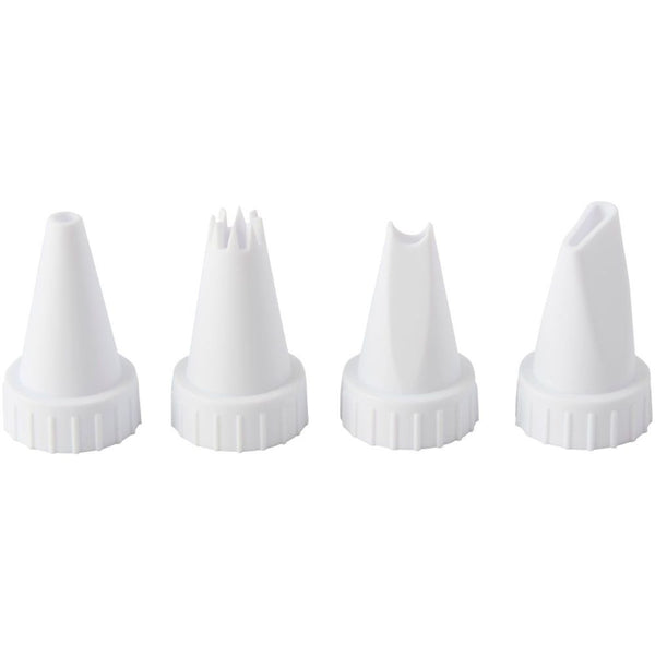 Wilton Piping Tip Set Of 4 (Star, Round, Leaf, Petal)