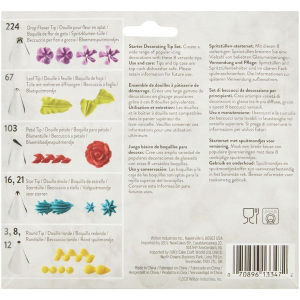 Wilton Starter Decorating Tip Set Of 9