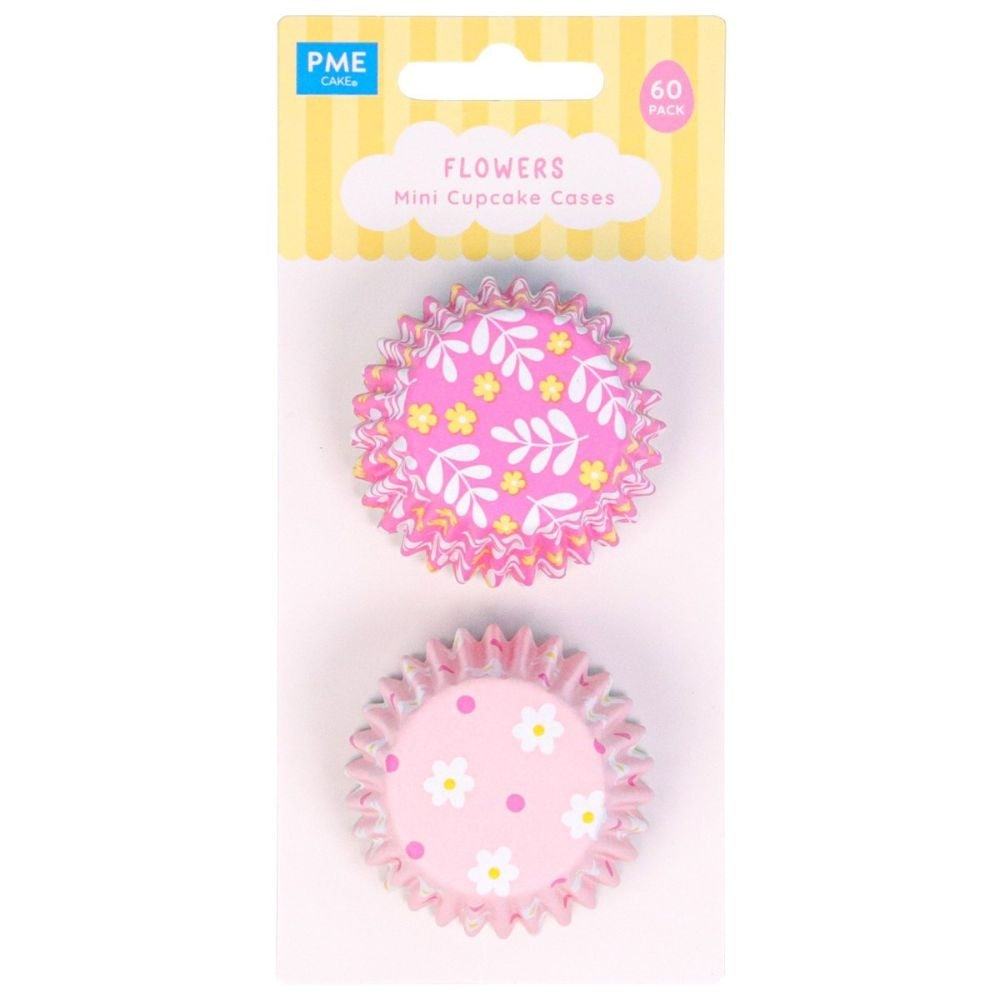 PME Flowers Foil Lined Mini Cupcake Cases x 60