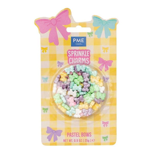 PME Pastel Bows Sprinkle Charms 25g