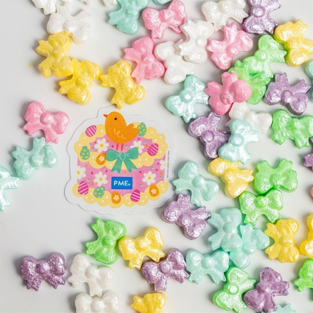 PME Pastel Bows Sprinkle Charms 25g