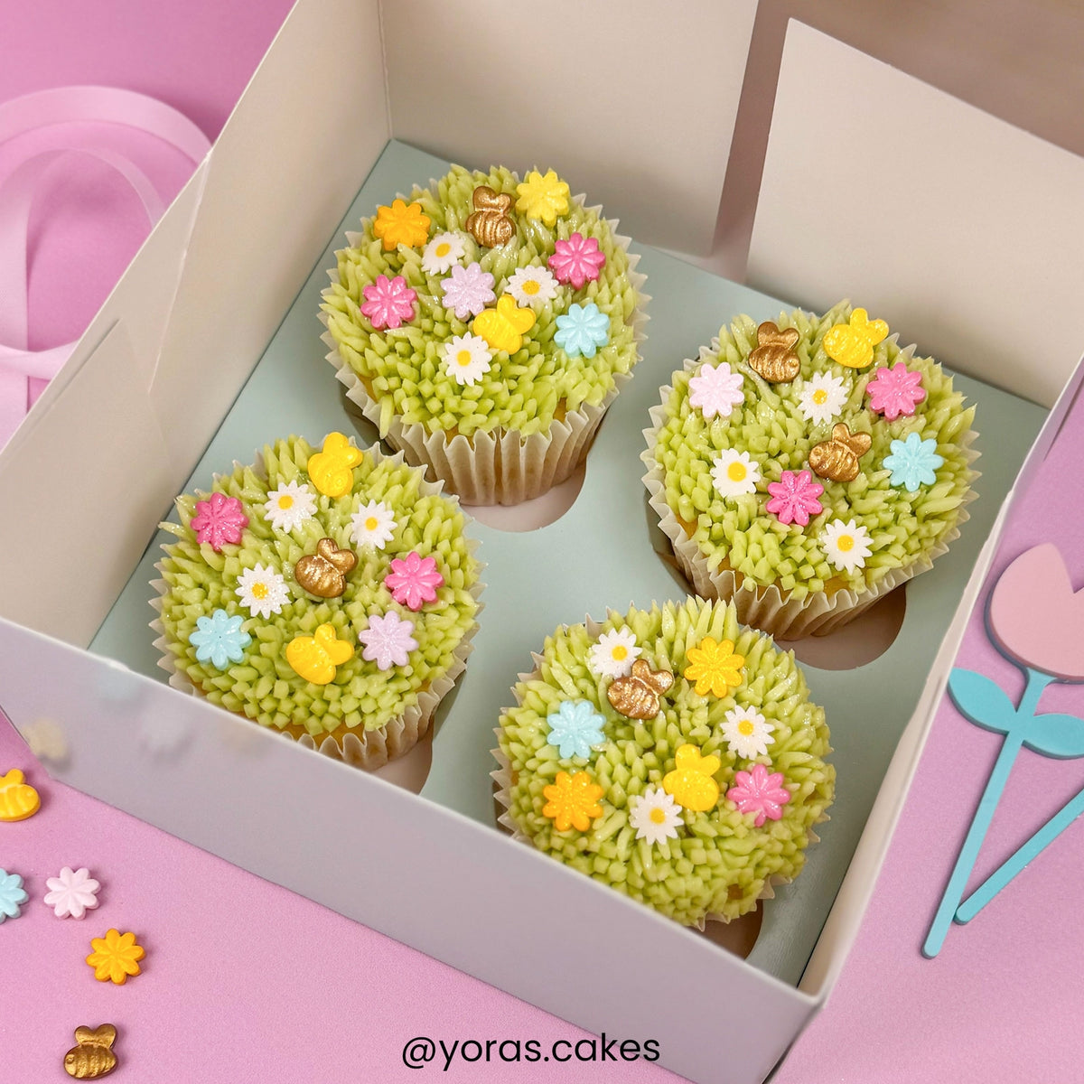 PME Pastel Flowers Sprinkle Charms 25g