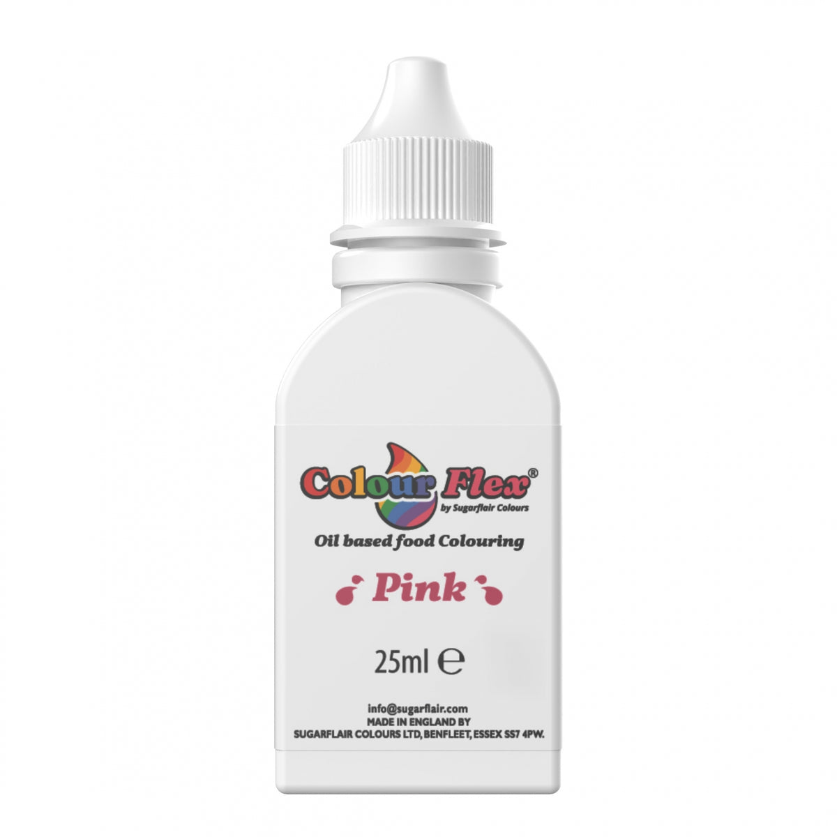 Sugarflair Pink Colour Flex Oil Food Colouring 25ml