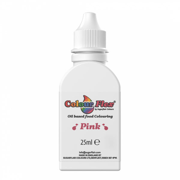 Sugarflair Pink Colour Flex Oil Food Colouring 25ml