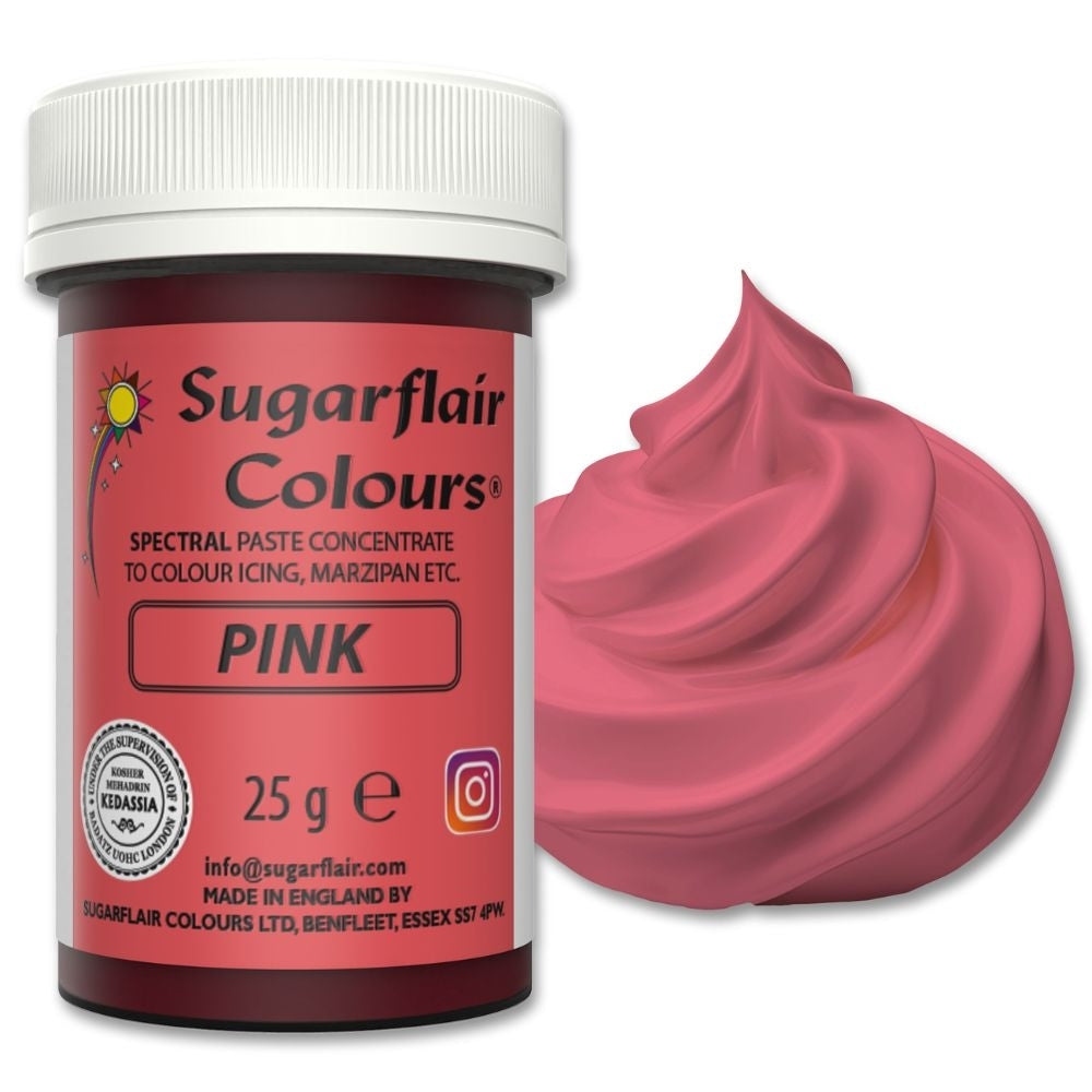 Sugarflair Pink - Spectral Paste Concentrate Food Colouring