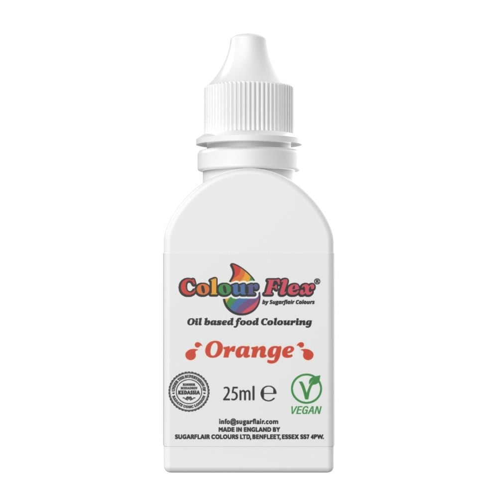 Sugarflair Orange Colour Flex Oil Food Colouring 25ml