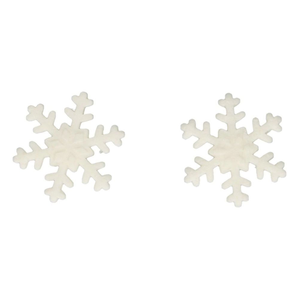 FunCakes White Ice Crystal Snowflakes Sugarpaste Decorations x 144