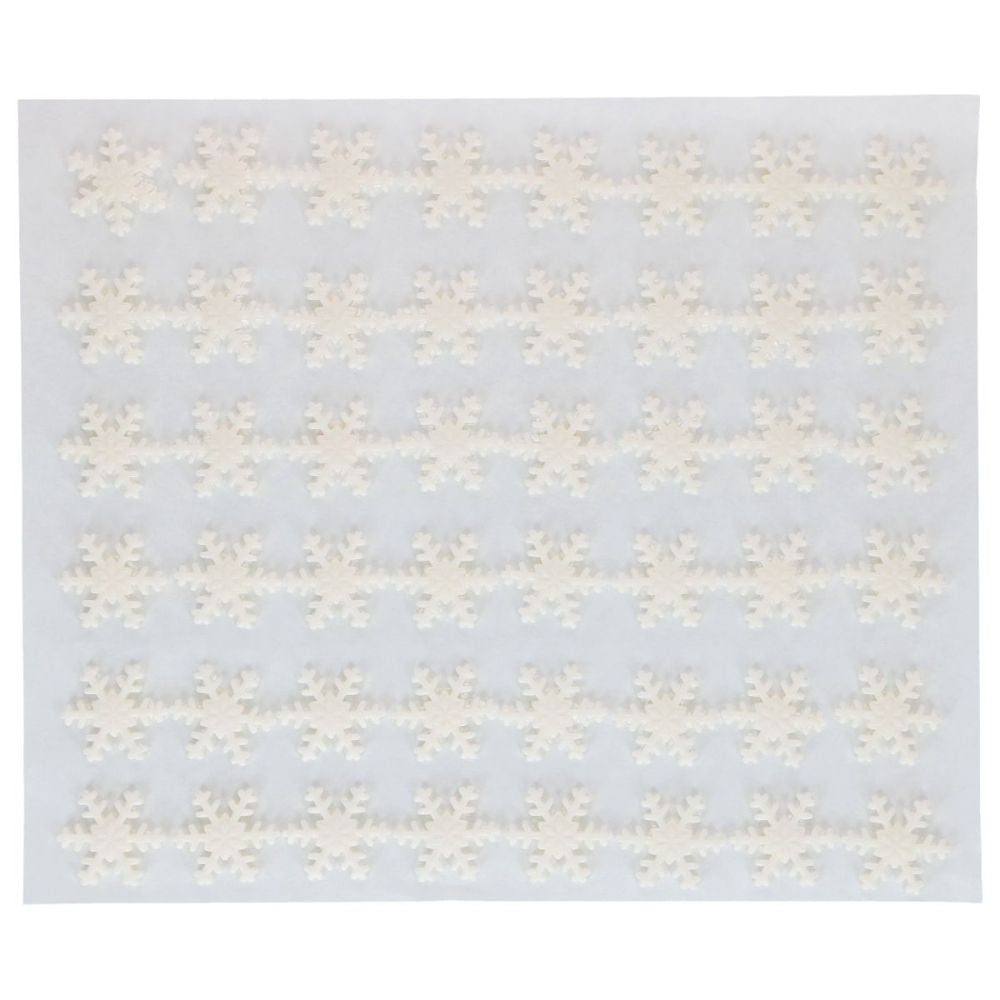 FunCakes White Ice Crystal Snowflakes Sugarpaste Decorations x 144