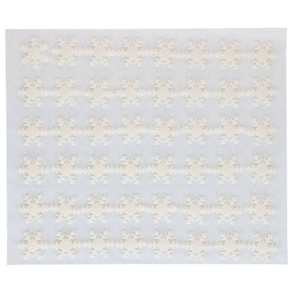 FunCakes White Ice Crystal Snowflakes Sugarpaste Decorations x 144