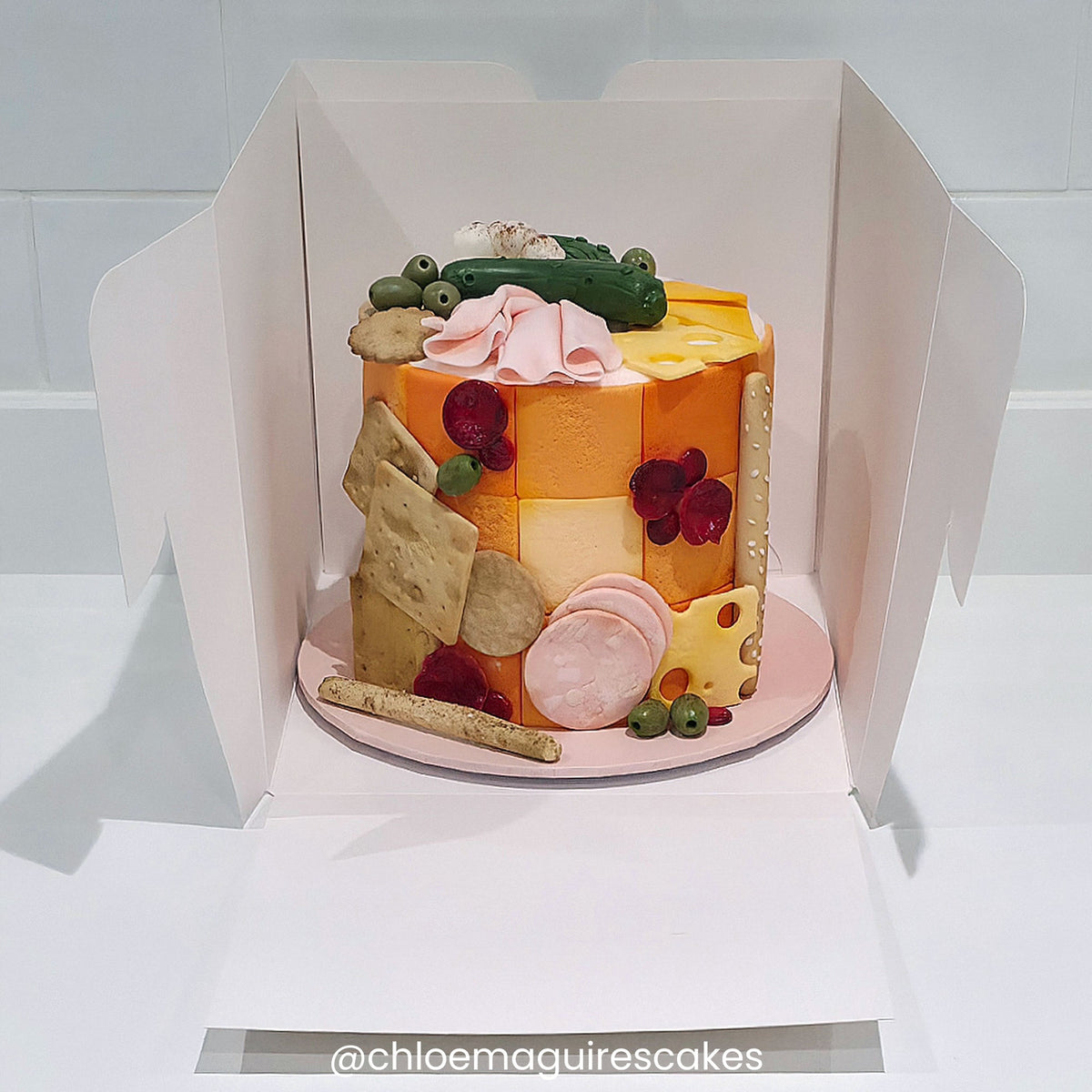 Simply Making White Tall Cake Box