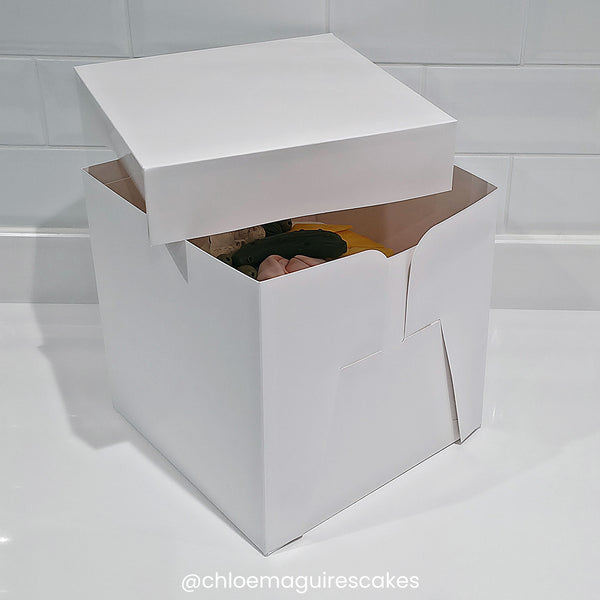 Simply Making White Tall Cake Box