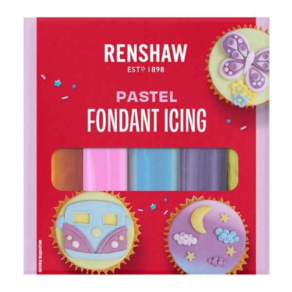 Renshaw Pastel Fondant Sugarpaste Multipack 5 x 100g