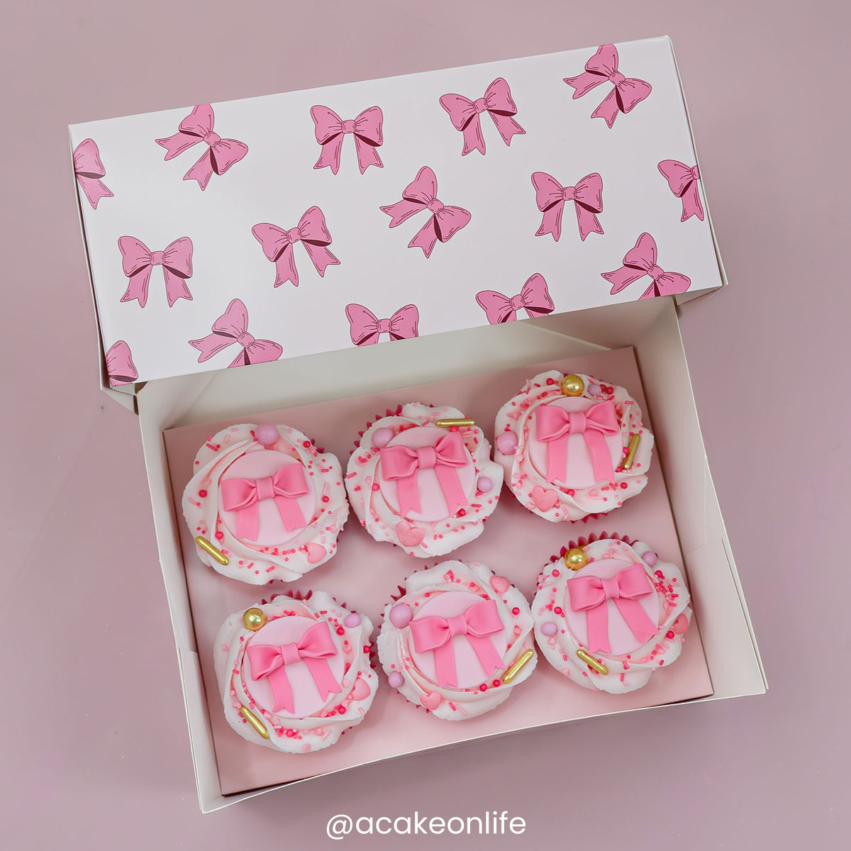 Simply Making Pink Ribbon Cupcake Box Pack Of 2