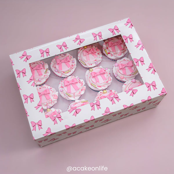 Simply Making Pink Ribbon Cupcake Box Pack Of 2