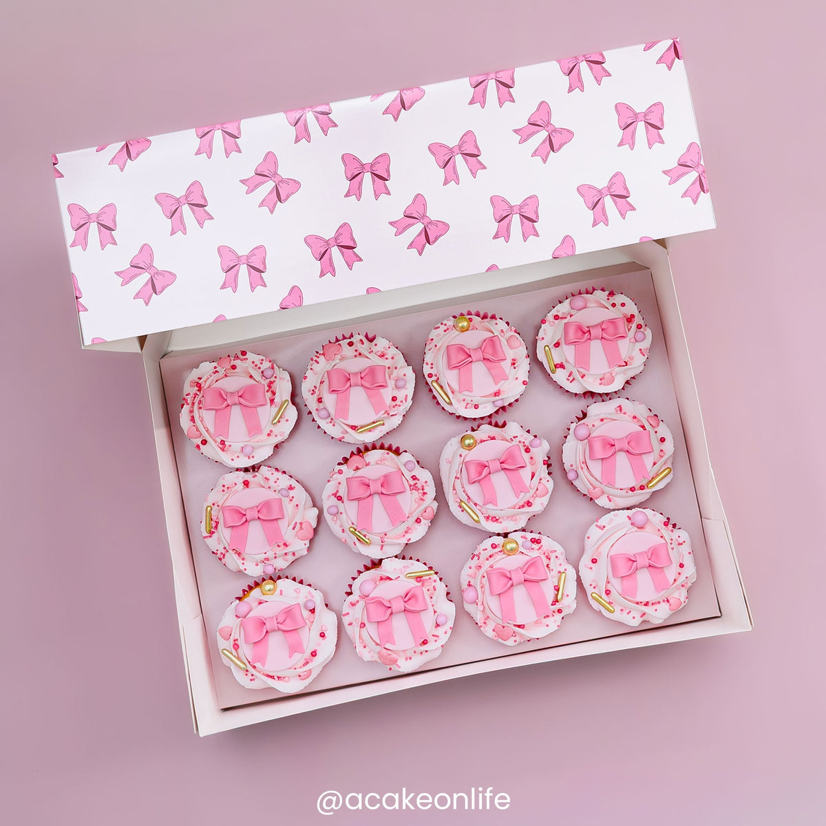 Simply Making Pink Ribbon Cupcake Box Pack Of 2