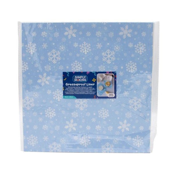 Simply Making Snowflakes Printed Greaseproof Liners x 50