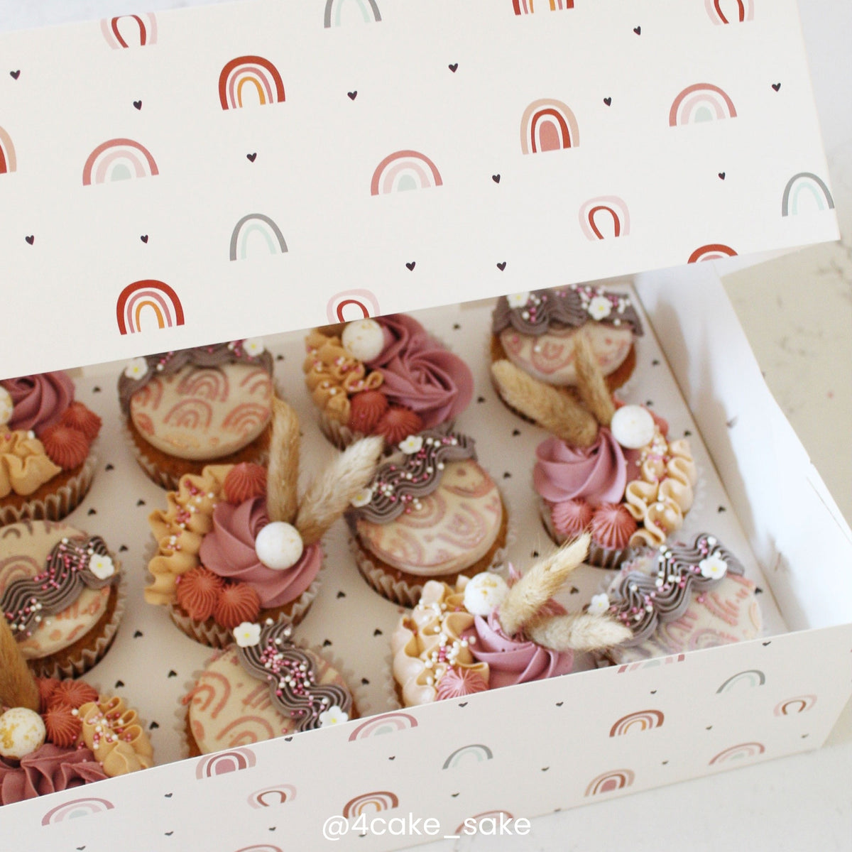 Simply Making Boho Rainbow Cupcake Box Pack Of 2