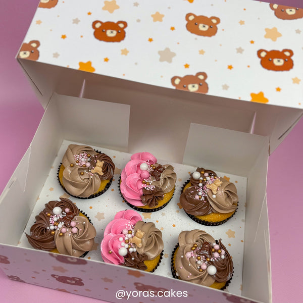 Simply Making Bear & Star Cupcake Box Pack Of 2