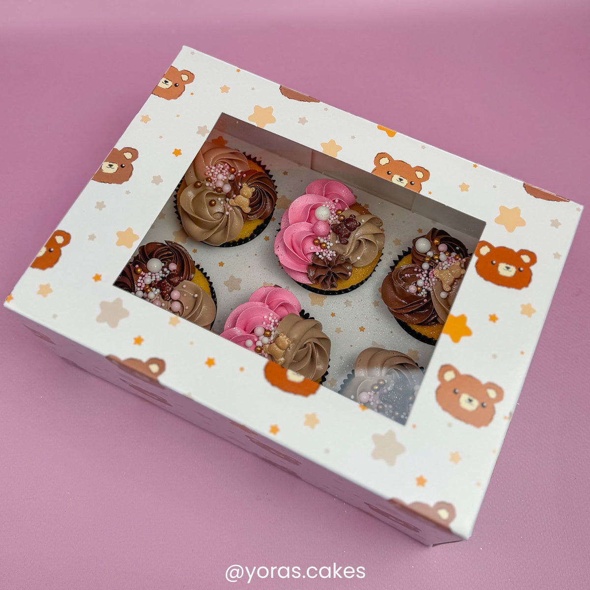 Simply Making Bear & Star Cupcake Box Pack Of 2