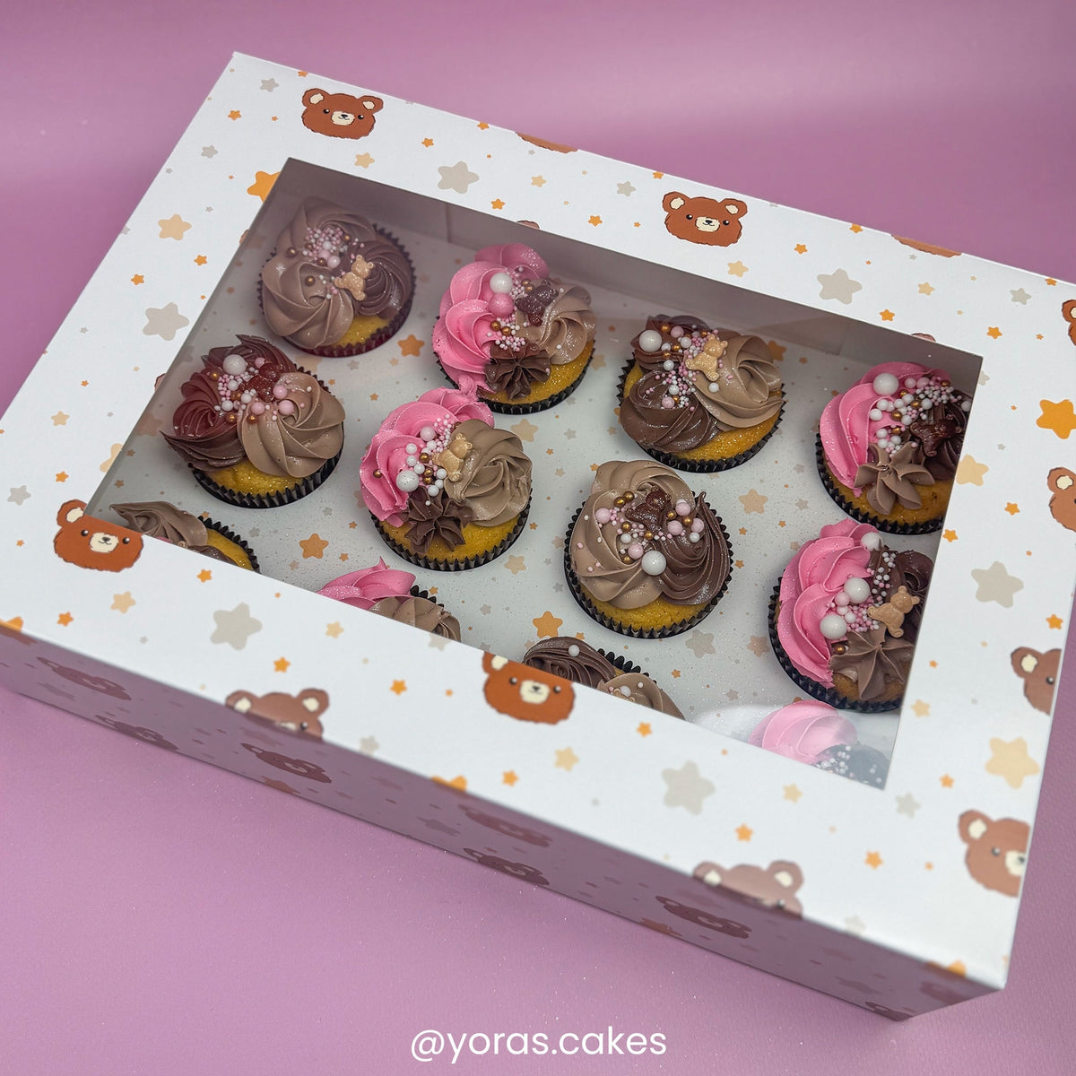 Simply Making Bear & Star Cupcake Box Pack Of 2