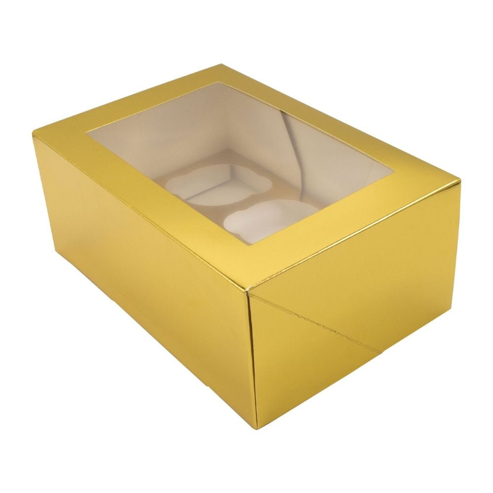Simply Making Gold Metallic Cupcake Box Pack Of 2
