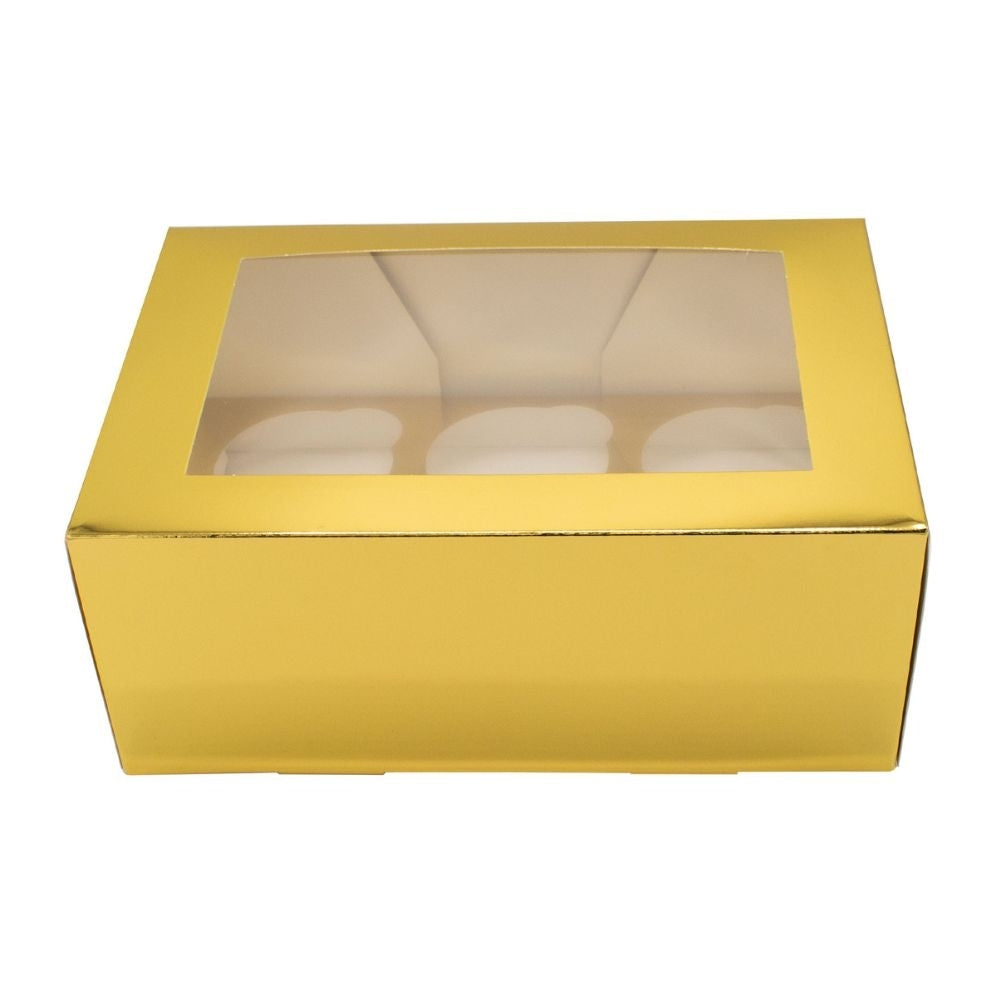 Simply Making Gold Metallic Cupcake Box Pack Of 2