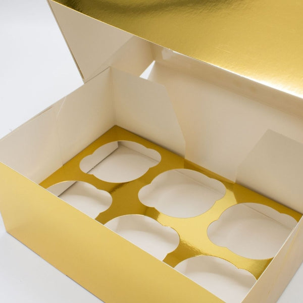 Simply Making Gold Metallic Cupcake Box Pack Of 2