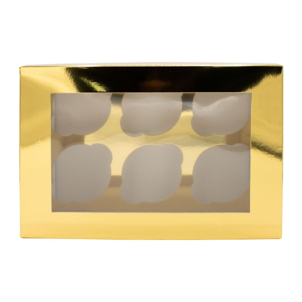 Simply Making Gold Metallic Cupcake Box Pack Of 2