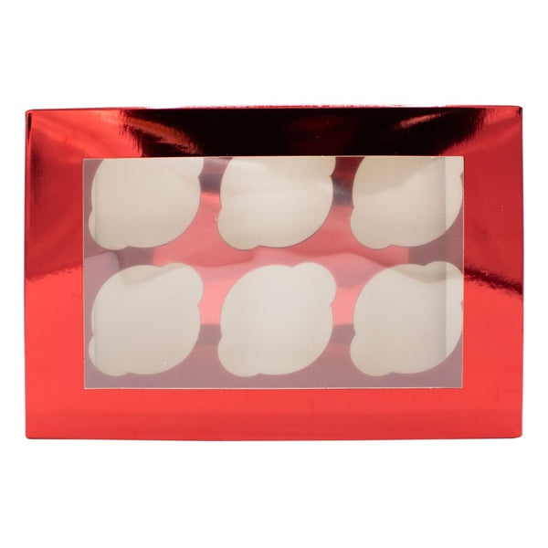 Simply Making Red Metallic Cupcake Box Pack Of 2
