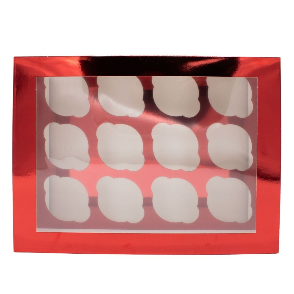 Simply Making Red Metallic Cupcake Box Pack Of 2
