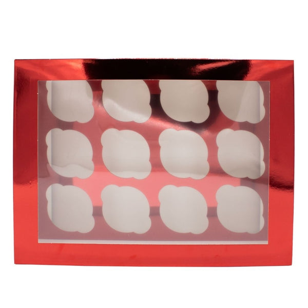 Simply Making Red Metallic Cupcake Box Pack Of 2