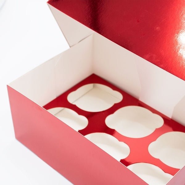 Simply Making Red Metallic Cupcake Box Pack Of 2