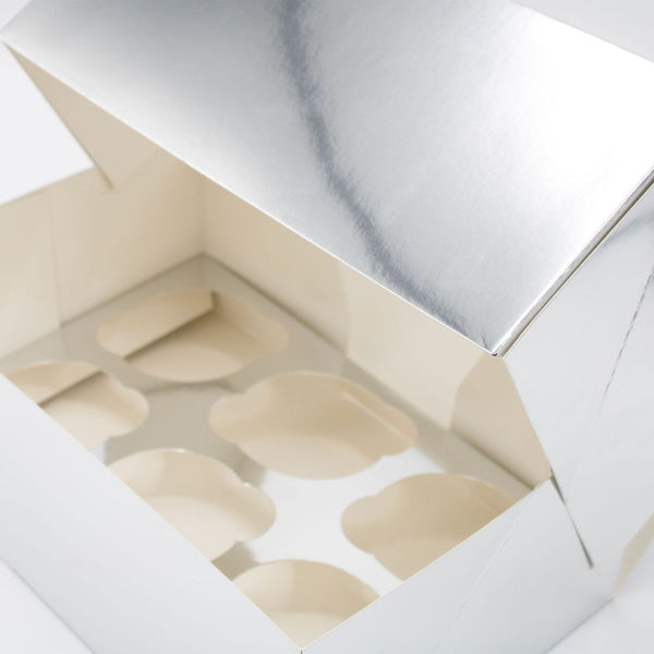 Simply Making Silver Metallic Cupcake Box Pack Of 2