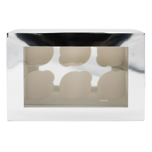 Simply Making Silver Metallic Cupcake Box Pack Of 2