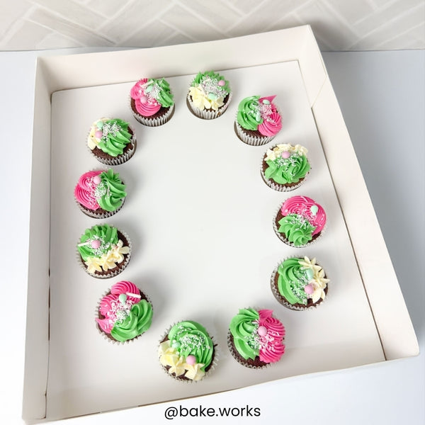 Simply Making White Number Cupcake Box Holds 12