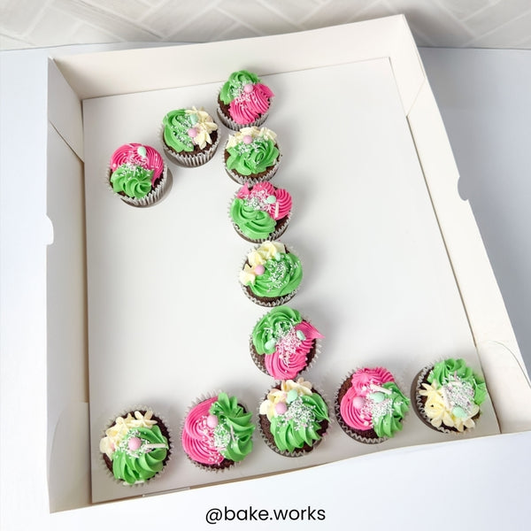 Simply Making White Number Cupcake Box Holds 12