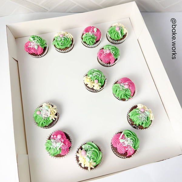 Simply Making White Number Cupcake Box Holds 12