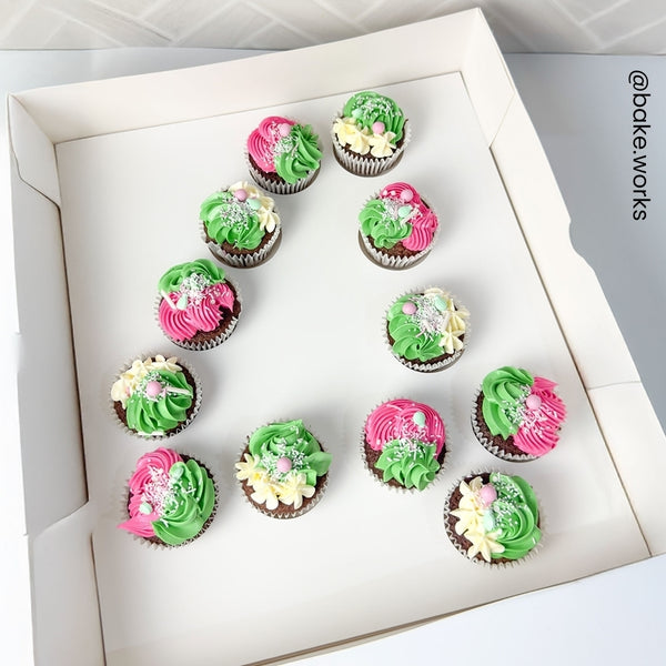 Simply Making White Number Cupcake Box Holds 12