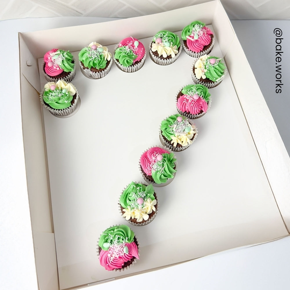 Simply Making White Number Cupcake Box Holds 12