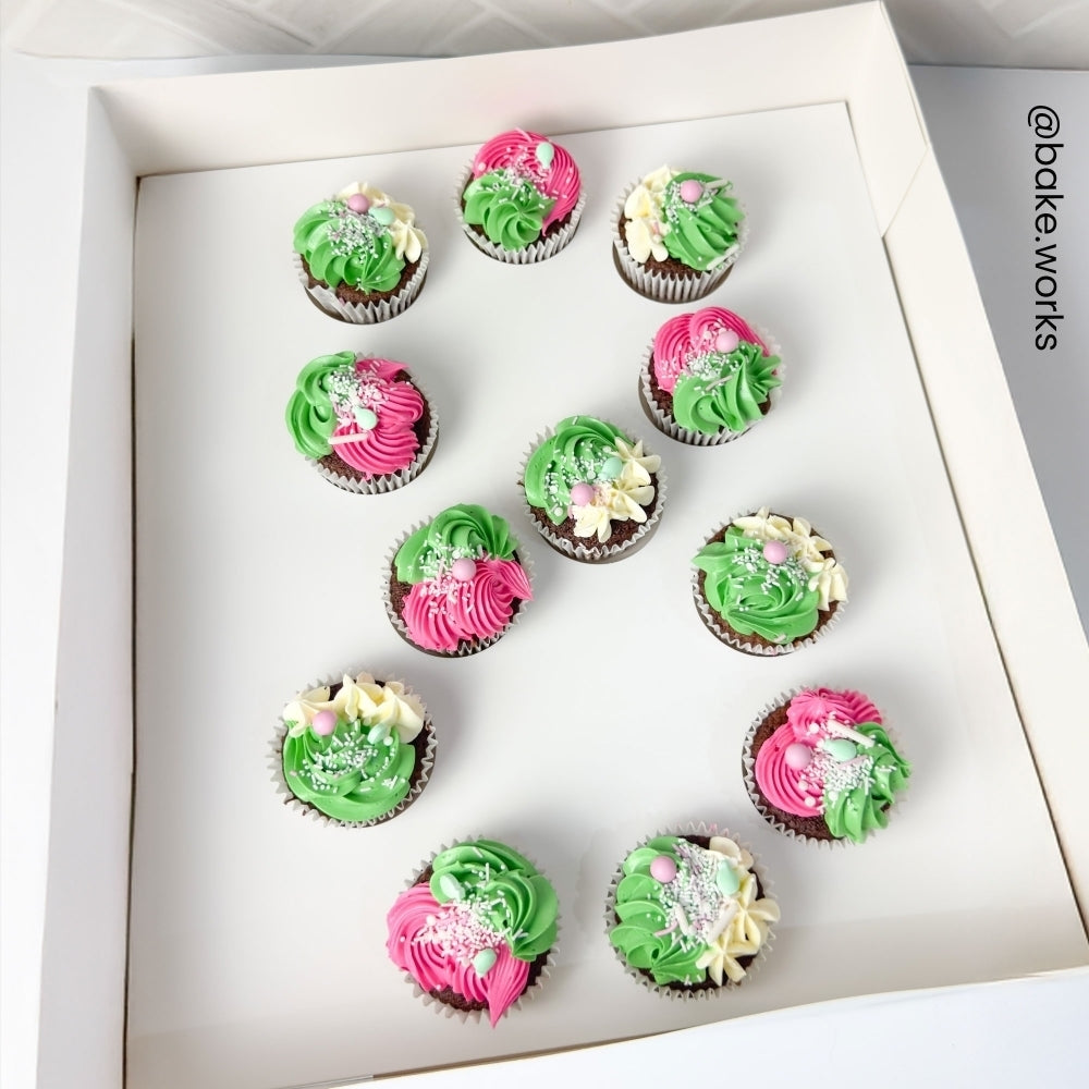 Simply Making White Number Cupcake Box Holds 12