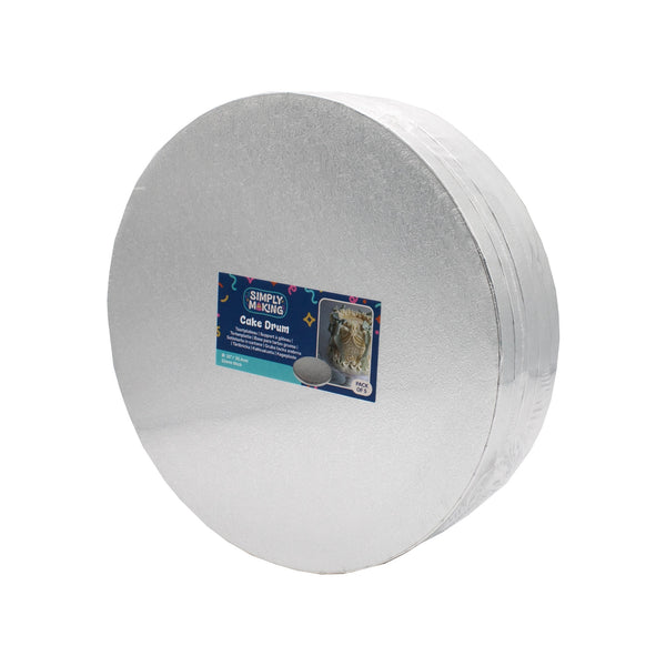 Simply Making Silver Round Drum Cake Board