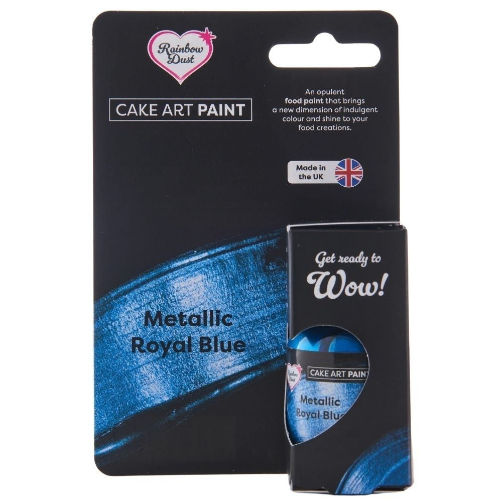Rainbow Dust Metallic Royal Blue Cake Art Paint 25ml
