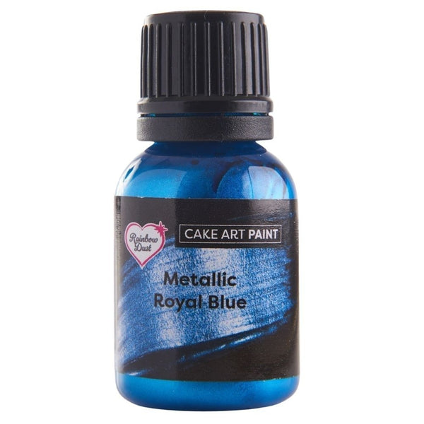 Rainbow Dust Metallic Royal Blue Cake Art Paint 25ml
