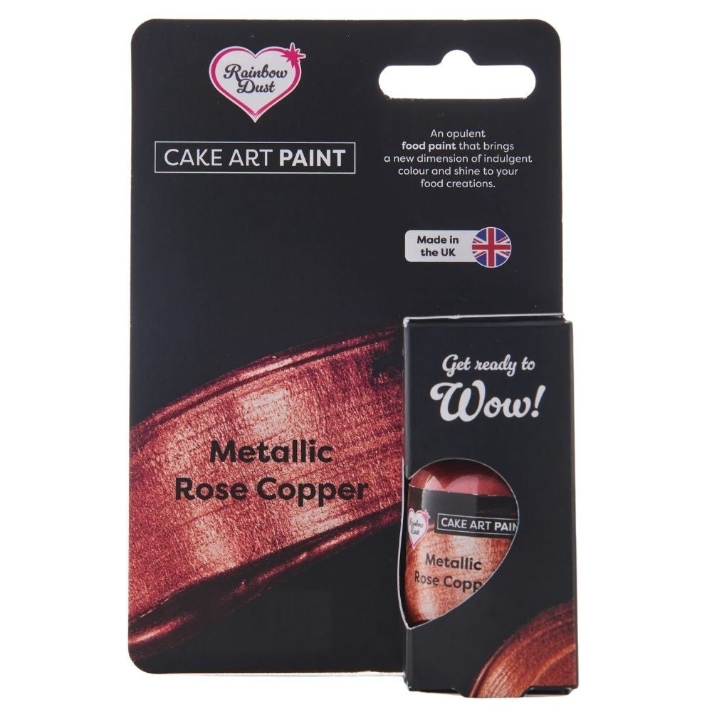 Rainbow Dust Metallic Rose Copper Cake Art Paint 25ml