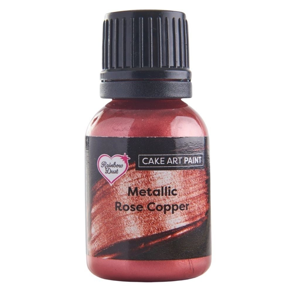 Rainbow Dust Metallic Rose Copper Cake Art Paint 25ml