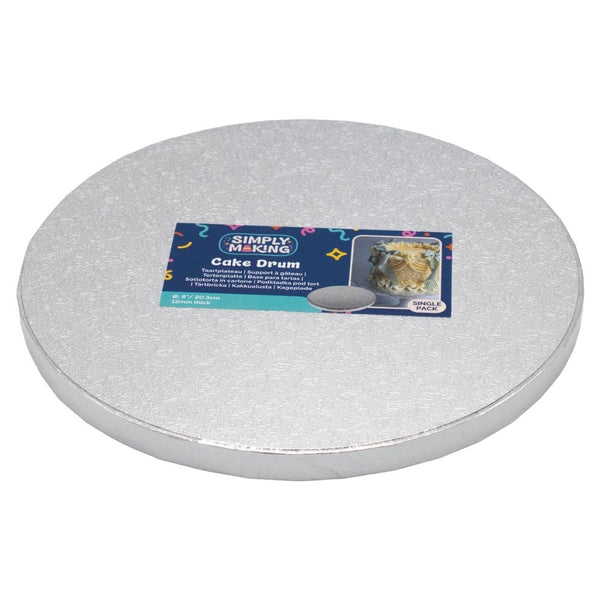 Simply Making Premium Silver Round Drum Cake Board