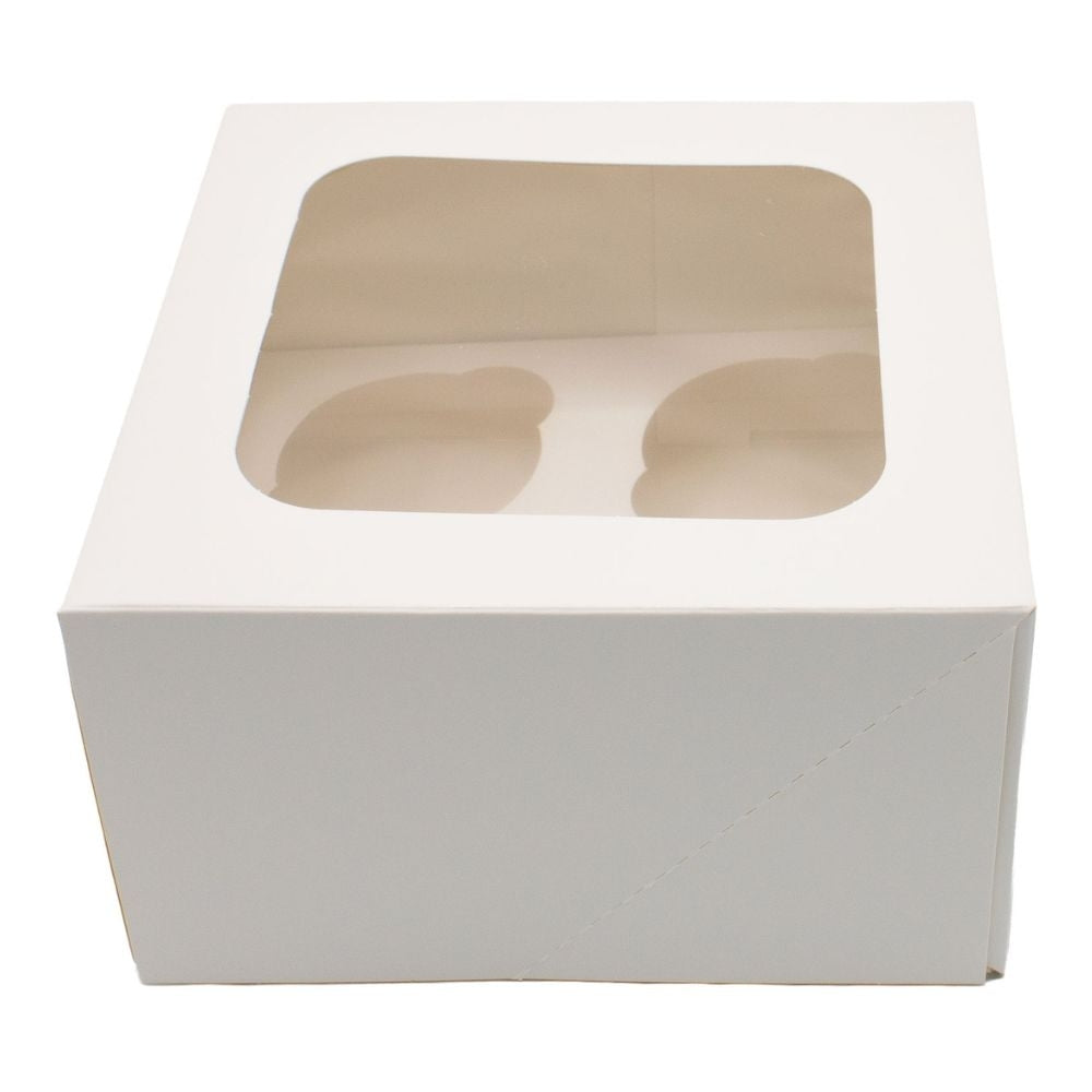 Simply Making 4" Deep White Cupcake Box With Window