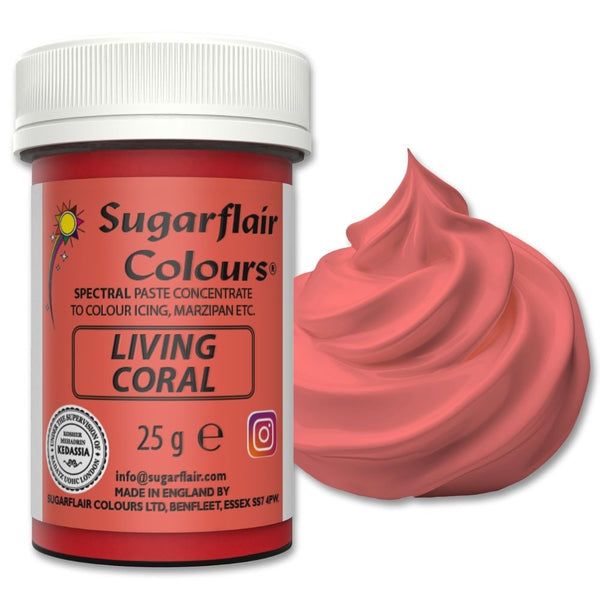 Sugarflair Living Coral - Spectral Paste Concentrate Food Colouring 25g