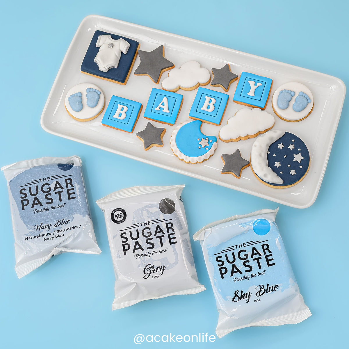 THE SUGAR PASTE Father's Day The Sugar Paste Bundle (Sky Blue, Grey, Navy)