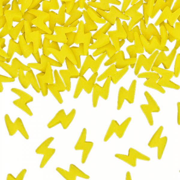 Quality Sprinkles Yellow Confetti Lightning Sprinkles 1kg